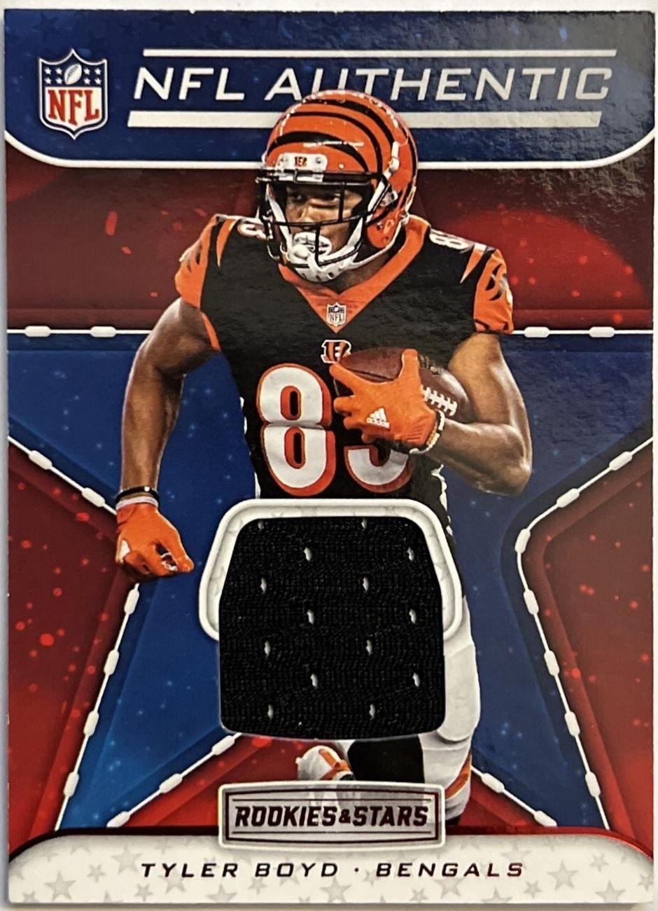 Tyler Boyd #NA-TB Football Cards 2019 Panini Rookies & Stars NFL Authentic Relics