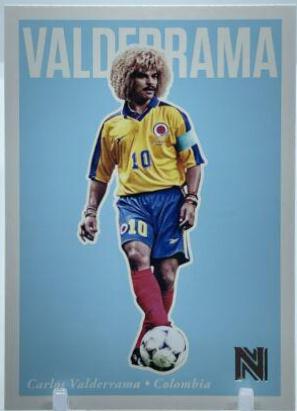 Carlos Valderrama #30 Soccer Cards 2017 Panini Nobility
