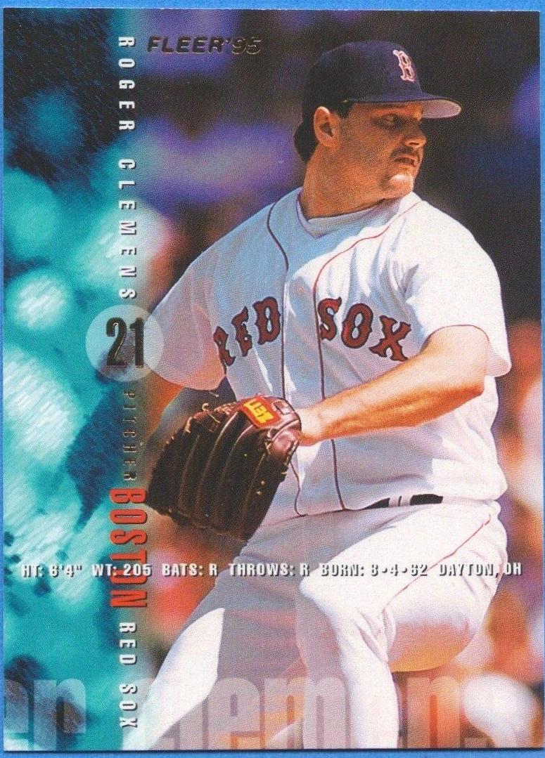 Roger Clemens #26 Baseball Cards 1995 Fleer