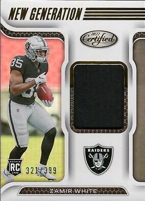 Zamir White #NGJ-ZW Football Cards 2022 Panini Certified New Generation Jerseys Mirror