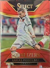 Lukas Podolski [Red Prizm] #10 Soccer Cards 2015 Panini Select Equalizers Prices