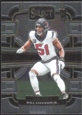 Will Anderson Jr. #40 Football Cards 2023 Panini Select