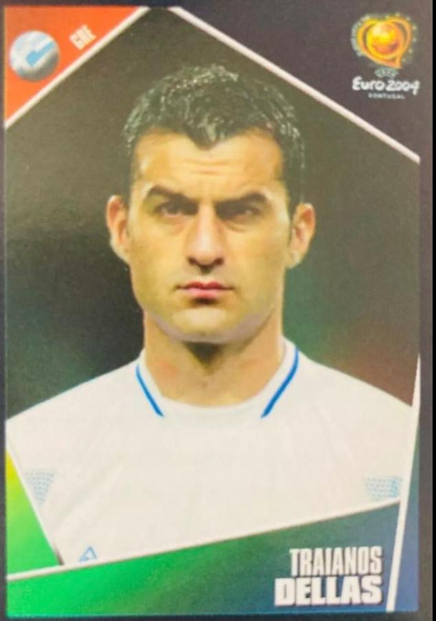 Traianos Dellas #33 Soccer Cards 2004 Panini UEFA Euro