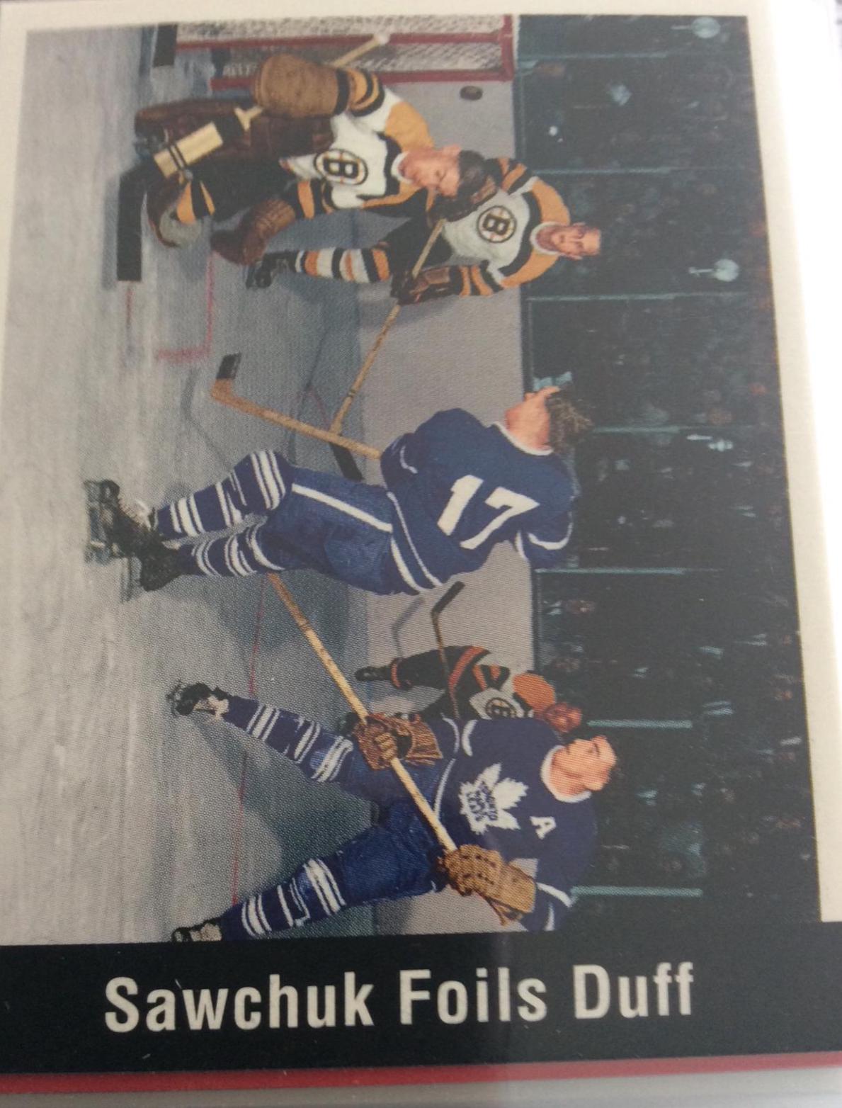 Sawchuk foils Duff #167 Hockey Cards 1994 Parkhurst Missing Link