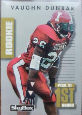 Vaughn Dunbar #36 Football Cards 1992 Skybox Primetime