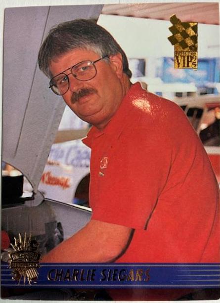 Charlie Siegars #57 Racing Cards 1995 Press Pass VIP NASCAR