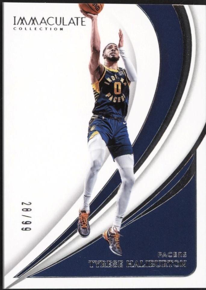 Tyrese Haliburton #14 Basketball Cards 2023 Panini Immaculate