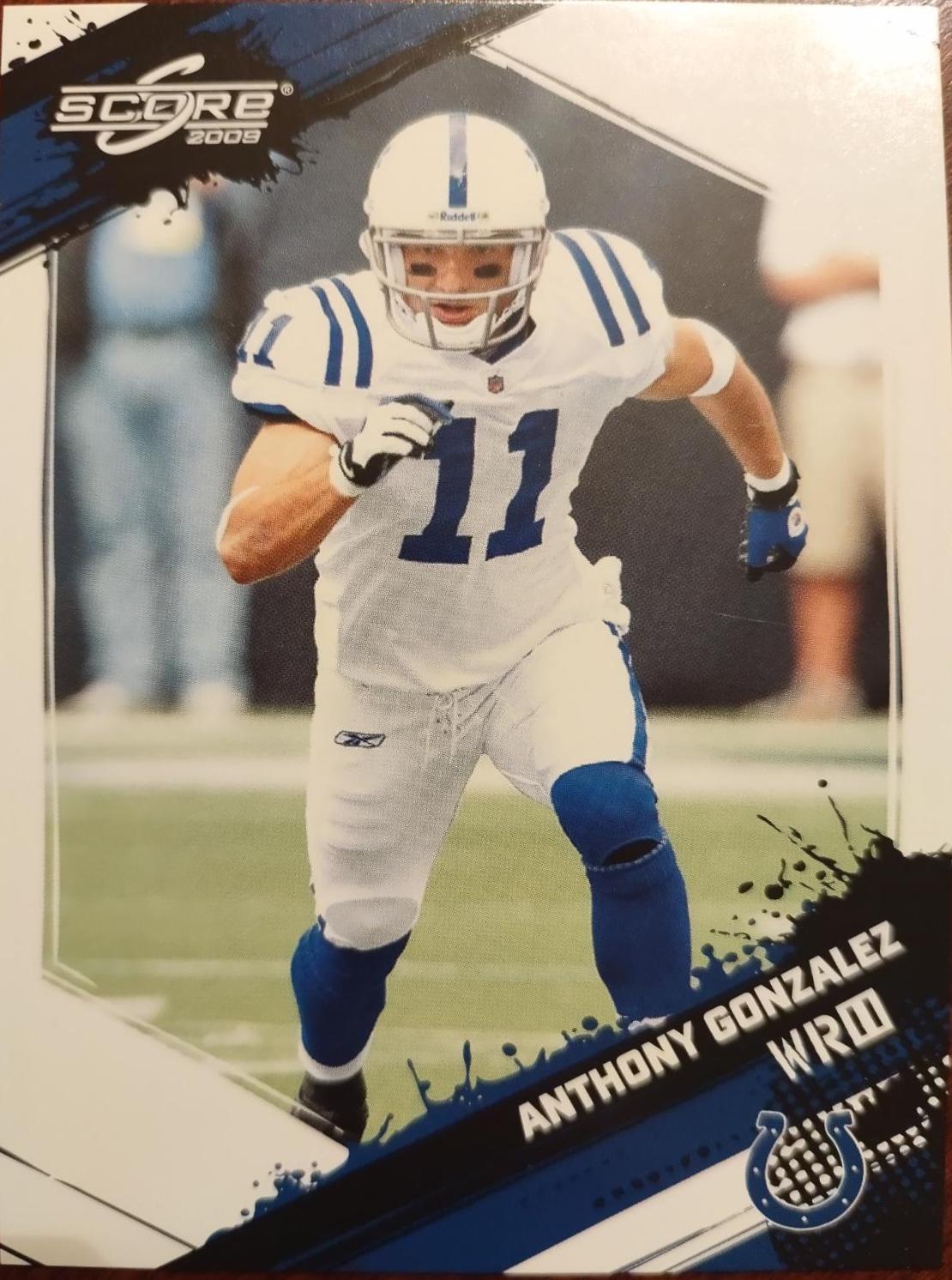 Anthony Gonzalez #123 Football Cards 2009 Panini Score