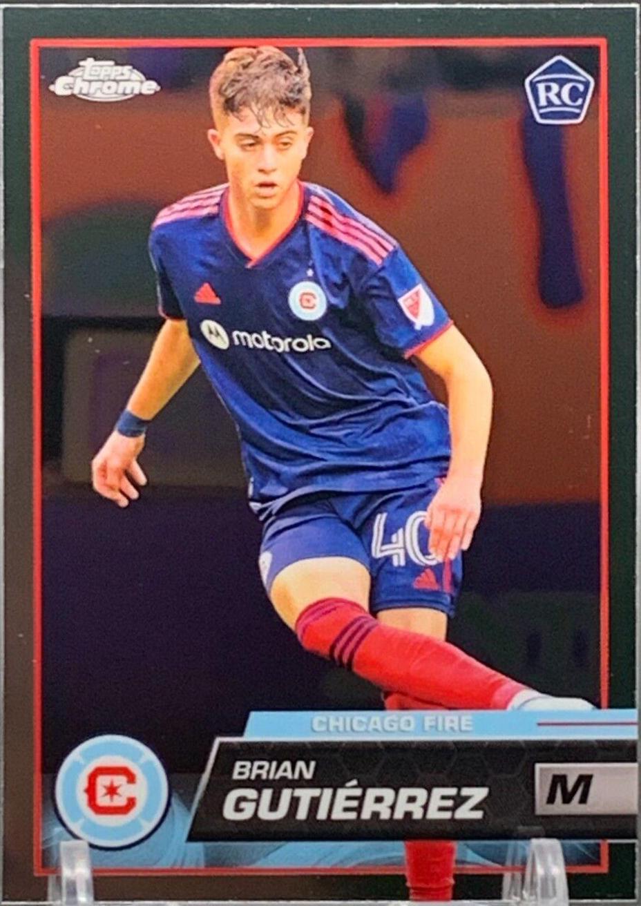 Brian Gutierrez #29 Soccer Cards 2023 Topps Chrome MLS
