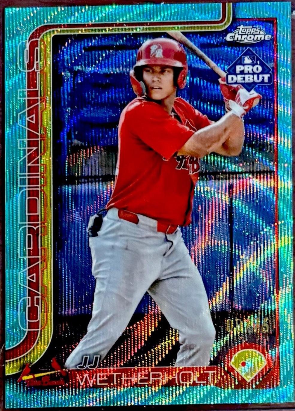 JJ Wetherholt [Aqua Wave Refractor] #PDC-94
