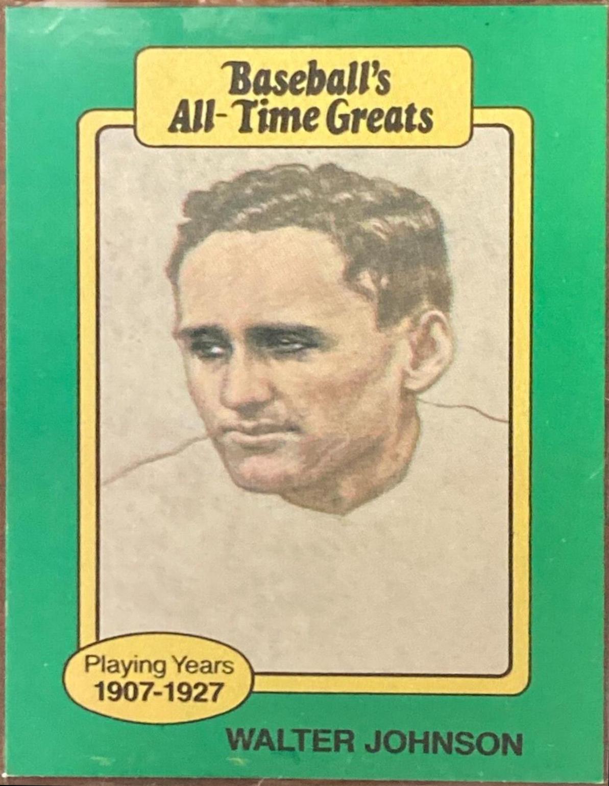 Walter Johnson Baseball Cards 1987 All Time Greats