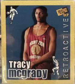 Tracy McGrady #9 Basketball Cards 1997 Press Pass Double Threat Retroactive