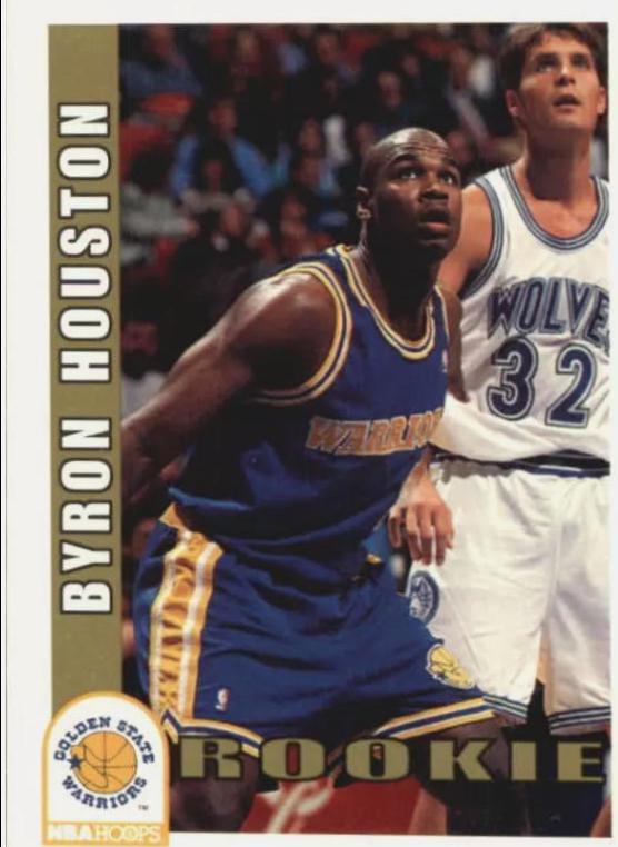 Byron Houston #387 Basketball Cards 1992 Hoops