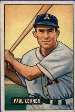 Paul Lehner #8 Baseball Cards 1951 Bowman