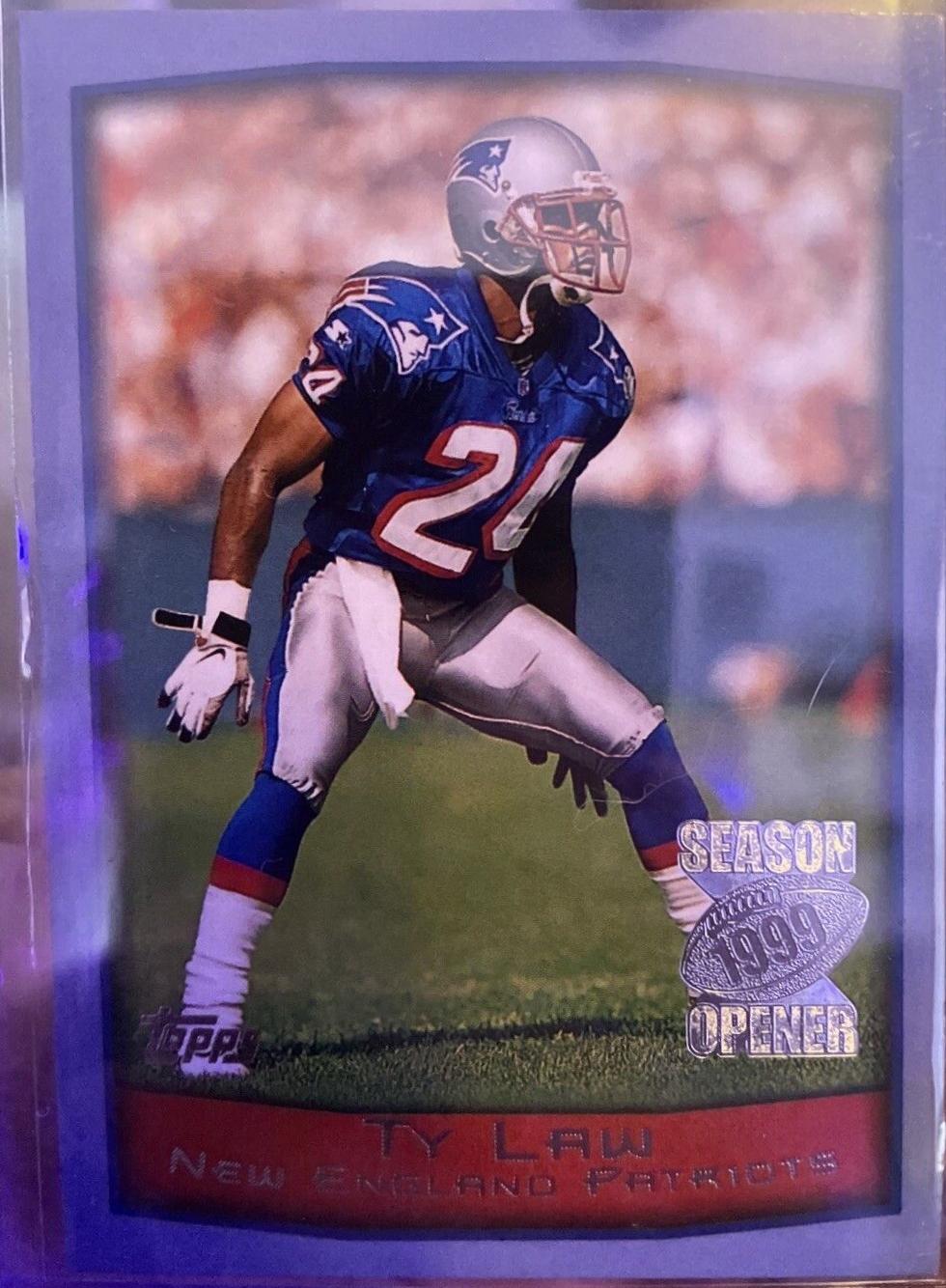 Ty Law #39 Football Cards 1999 Topps Season Opener