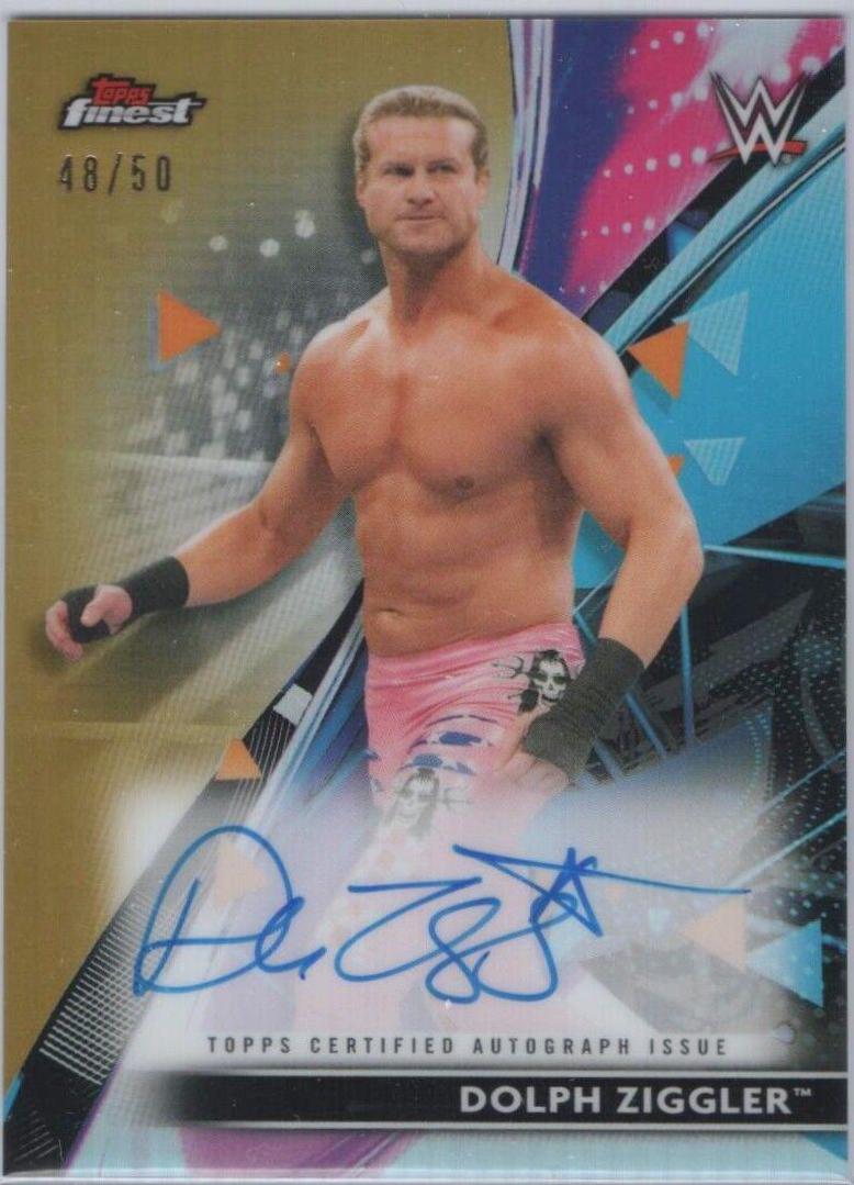 Dolph Ziggler #RA-DZ Wrestling Cards 2021 Topps Finest WWE Roster Autographs