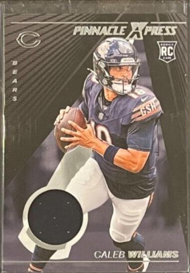Caleb Williams #PEM-CWS Football Cards 2024 Panini Encore Pinnacle Express Materials