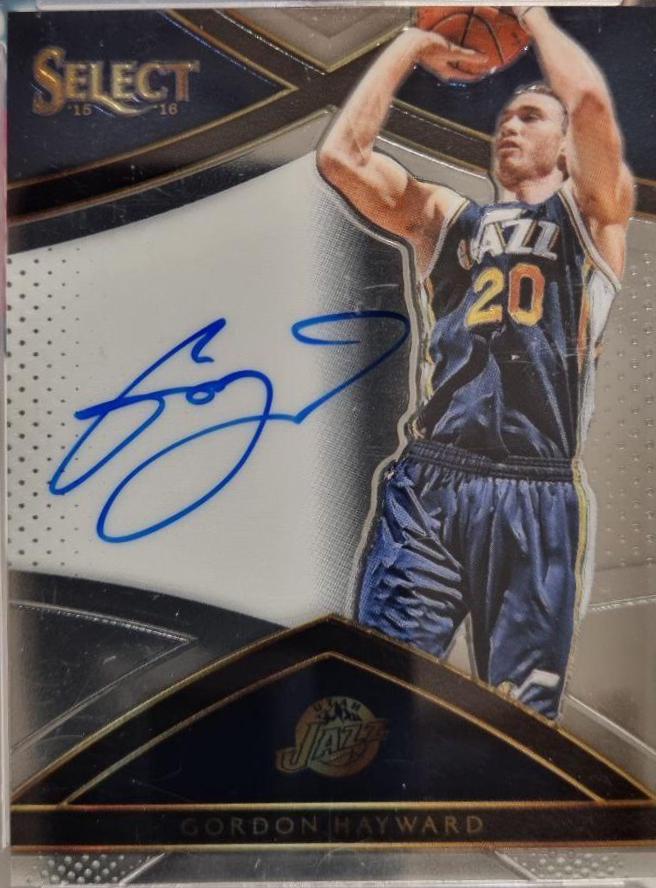 Gordon Hayward #S-GHW Basketball Cards 2015 Panini Select Signatures