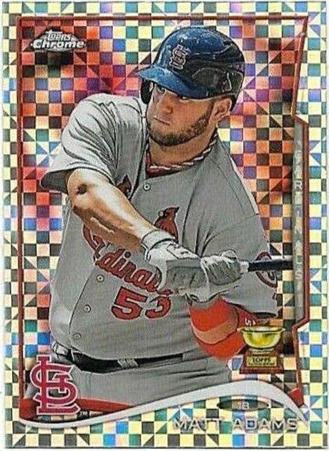 Matt Adams #51 Baseball Cards 2014 Topps Chrome