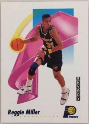 Reggie Miller #114 Basketball Cards 1991 Skybox