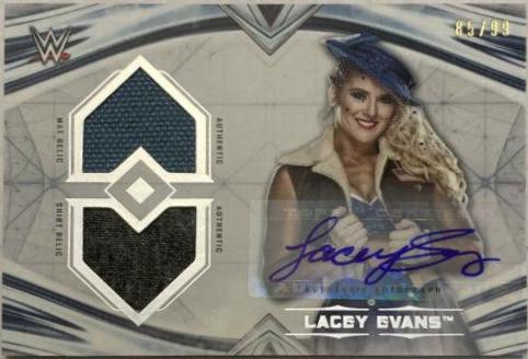 Lacey Evans #DRA-LE Wrestling Cards 2020 Topps WWE Undisputed Dual Relic Autographs