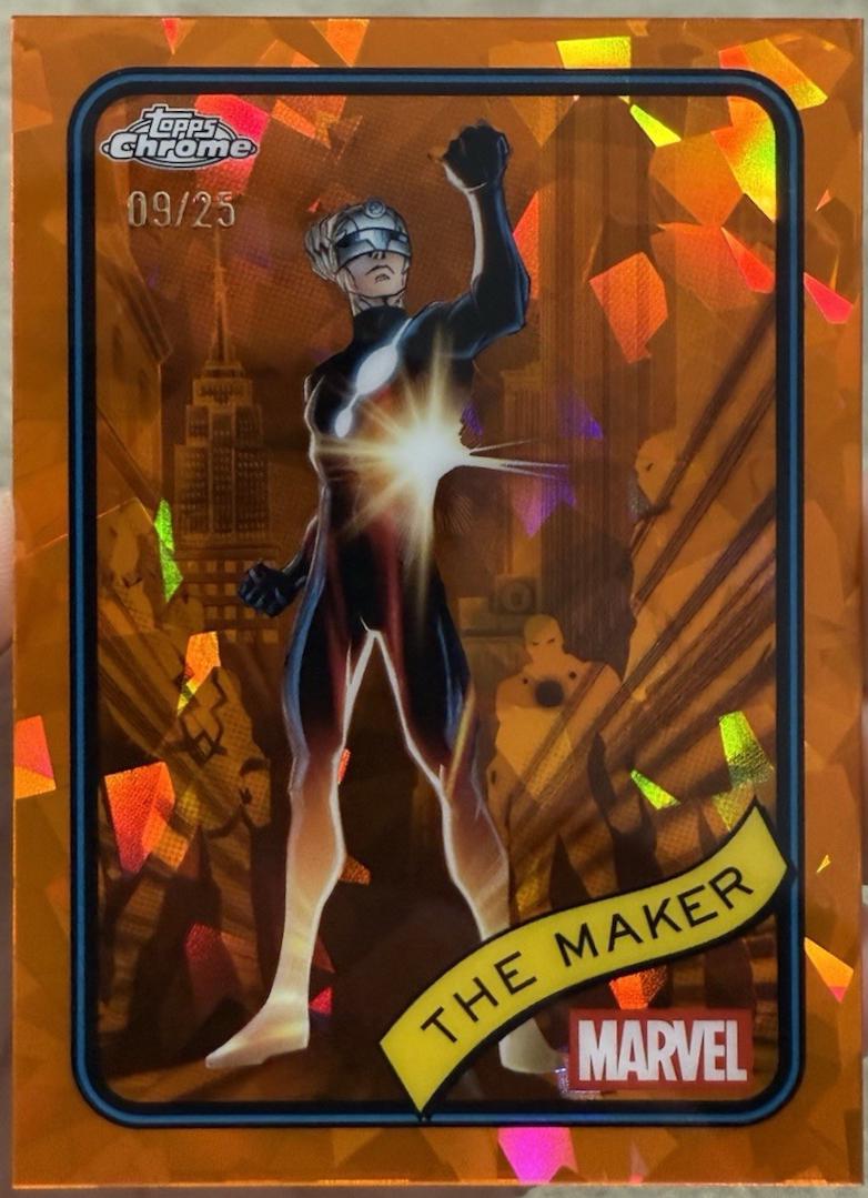 2025 Topps Chrome The Maker [Orange Sapphire] #74 card