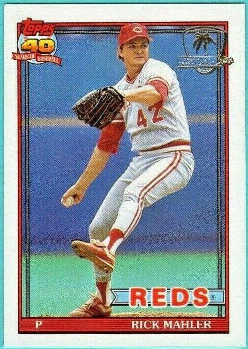 Rick Mahler #363 Baseball Cards 1991 Topps Desert Shield