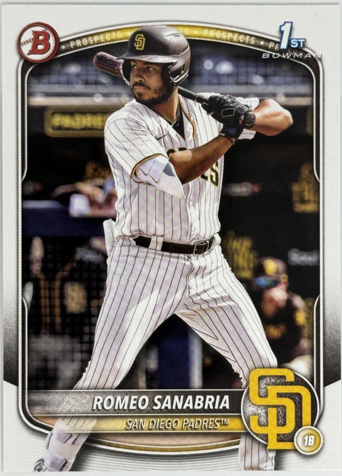 Romeo Sanabria #BP-3 Baseball Cards 2025 Bowman Prospects