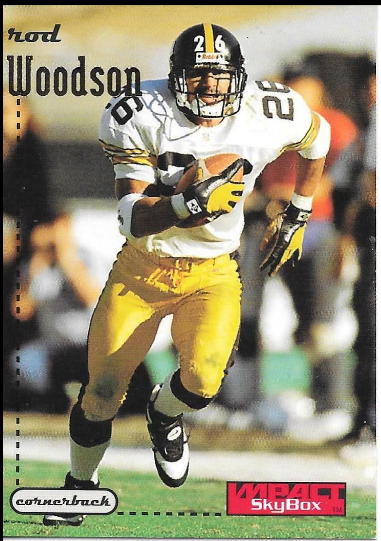 Rod Woodson #118 Football Cards 1996 Skybox Impact