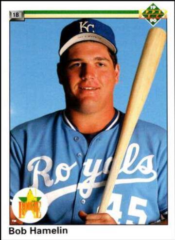 Bob Hamelin #45 Baseball Cards 1990 Upper Deck