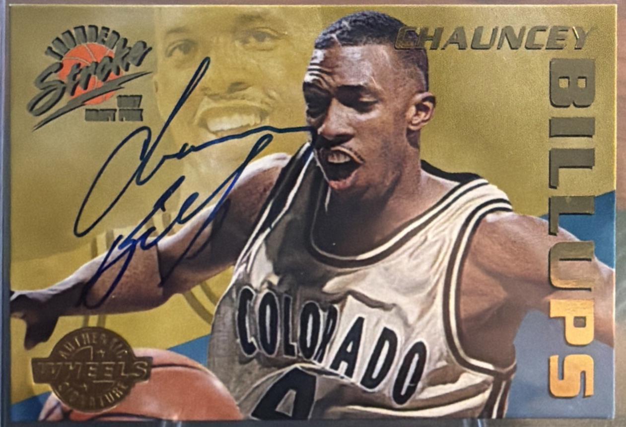 Chauncey Billups #TS3 1997 Wheels Rookie Thunder Stroke Autograph Basketball