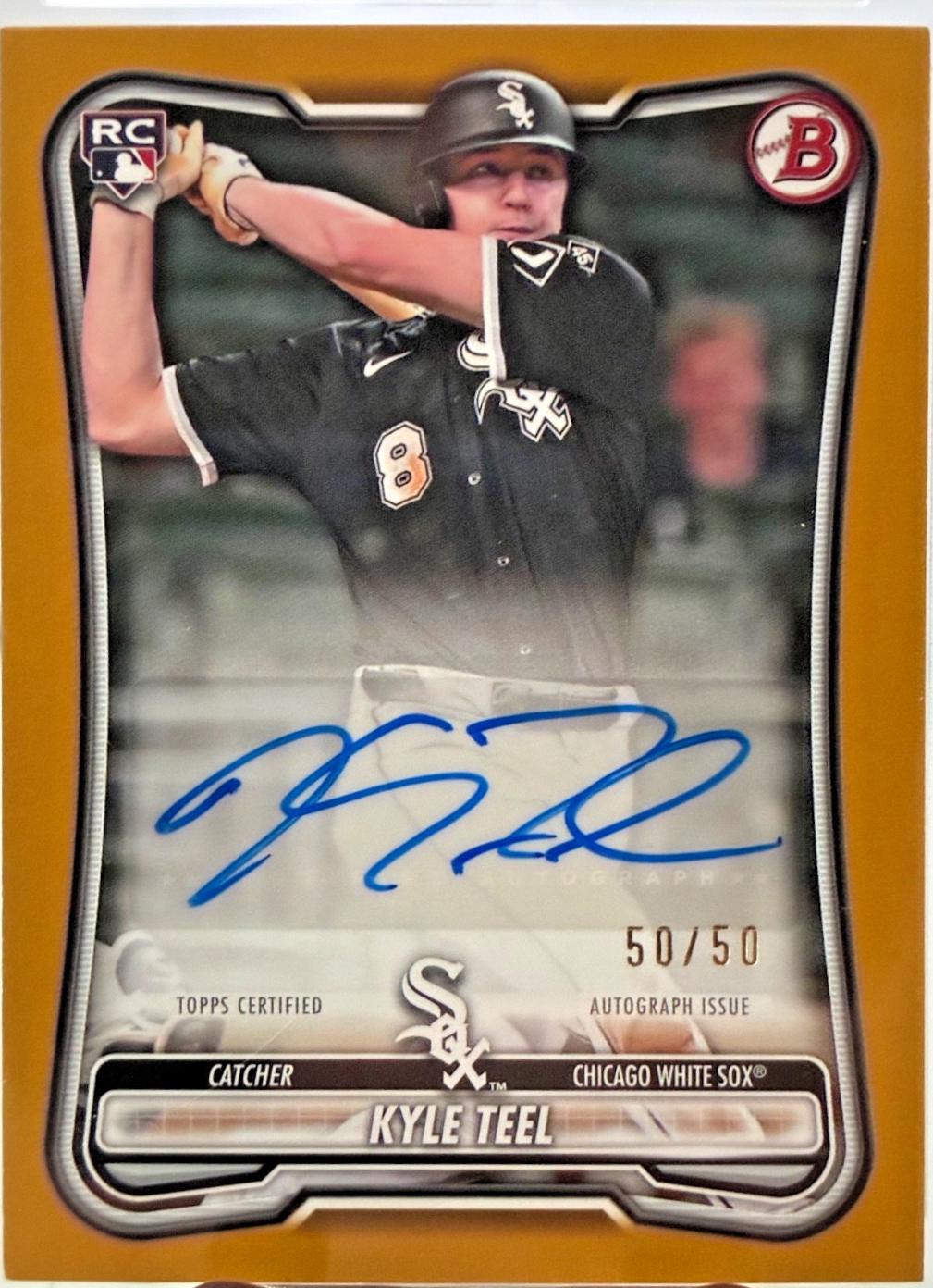 Kyle Teel [Gold Border] #PRV-KT Prices | 2026 Bowman Paper Rookie ...