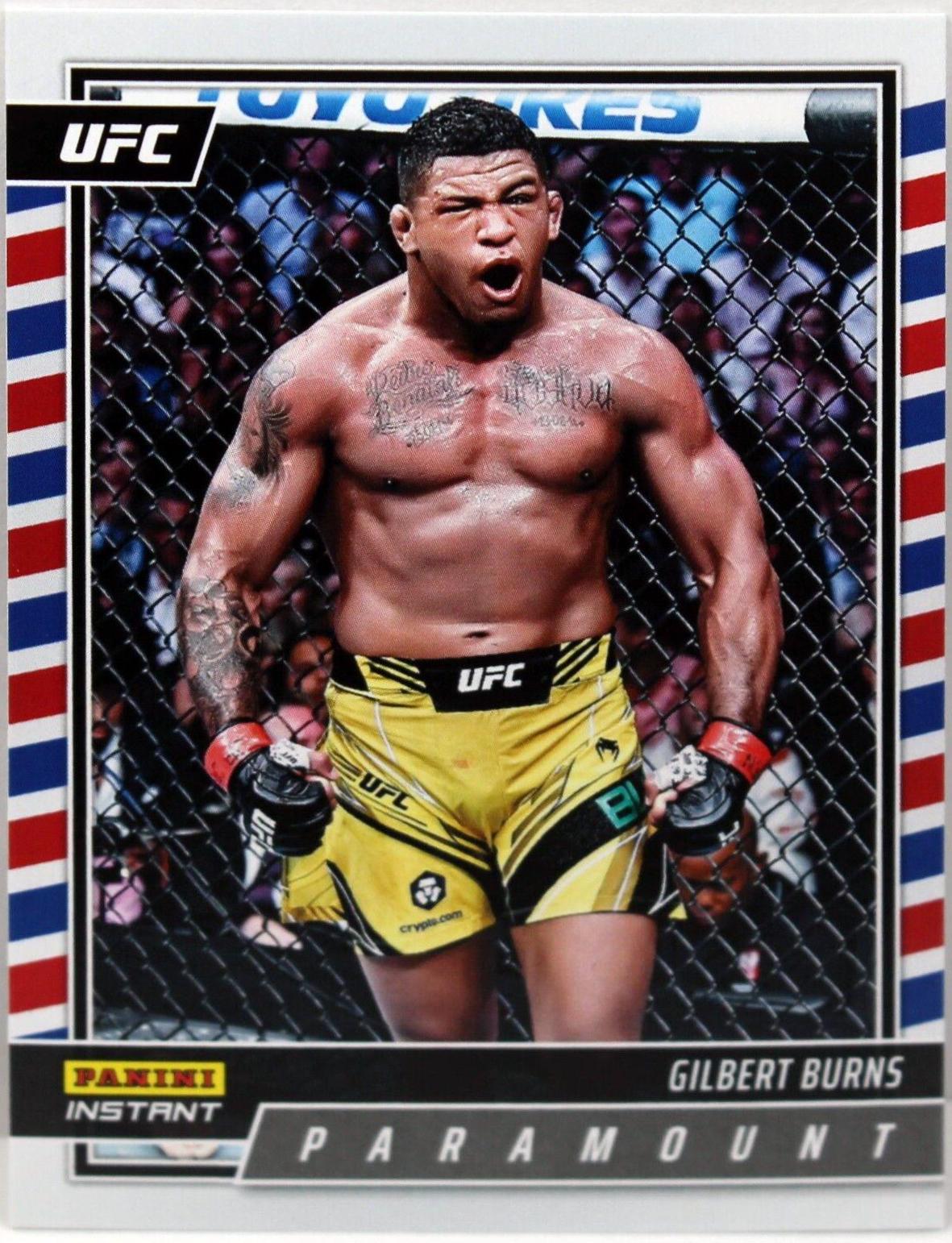 Gilbert Burns #P18 Ufc Cards 2022 Panini Instant UFC Paramount