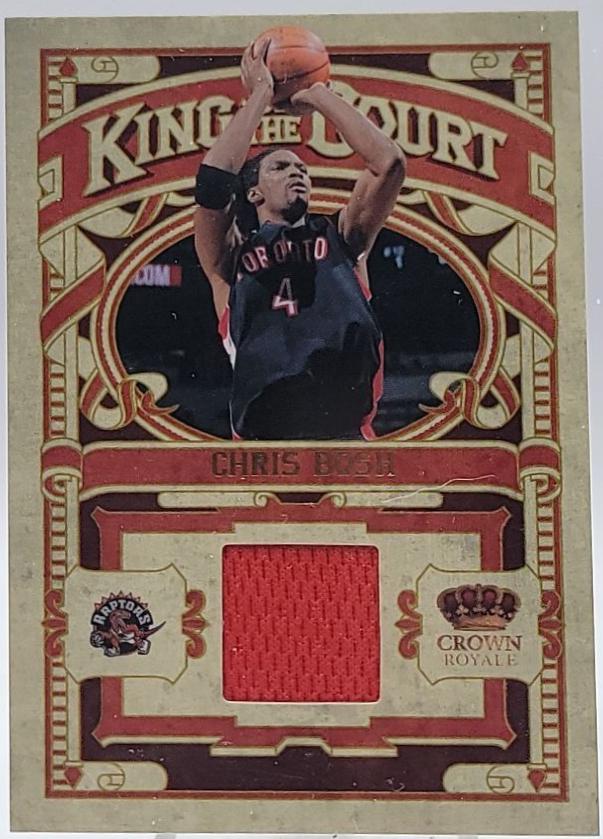 Chris Bosh #8 Basketball Cards 2009 Panini Crown Royale King on the Court