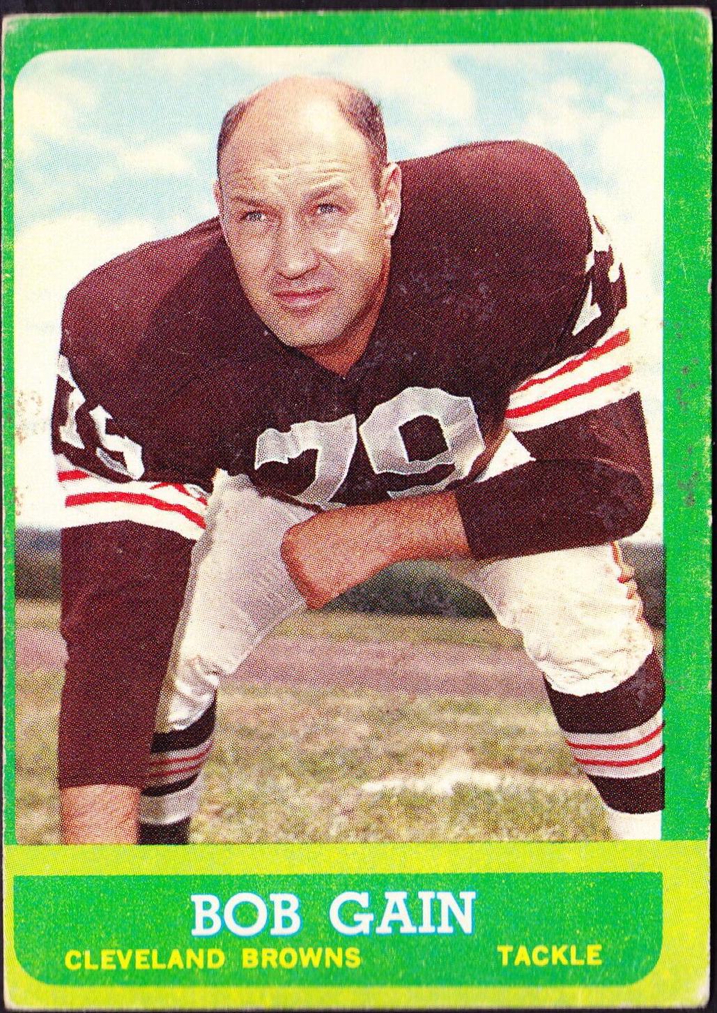 Bob Gain #23 Football Cards 1963 Topps