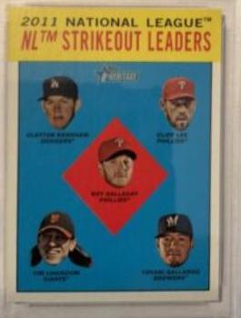 NL Strikeout Leaders #9 Baseball Cards 2012 Topps Heritage