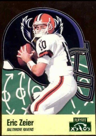 Eric Zeier #16 Football Cards 1996 Playoff Prime X's and O's