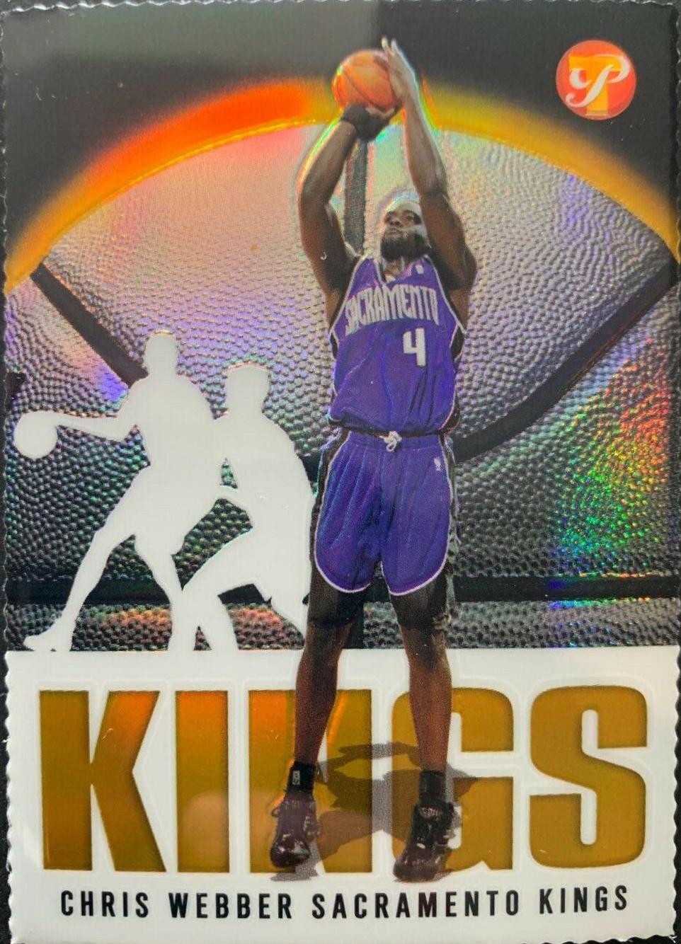 Chris Webber Gold Refractor #4 Basketball Cards 2003 Topps Pristine