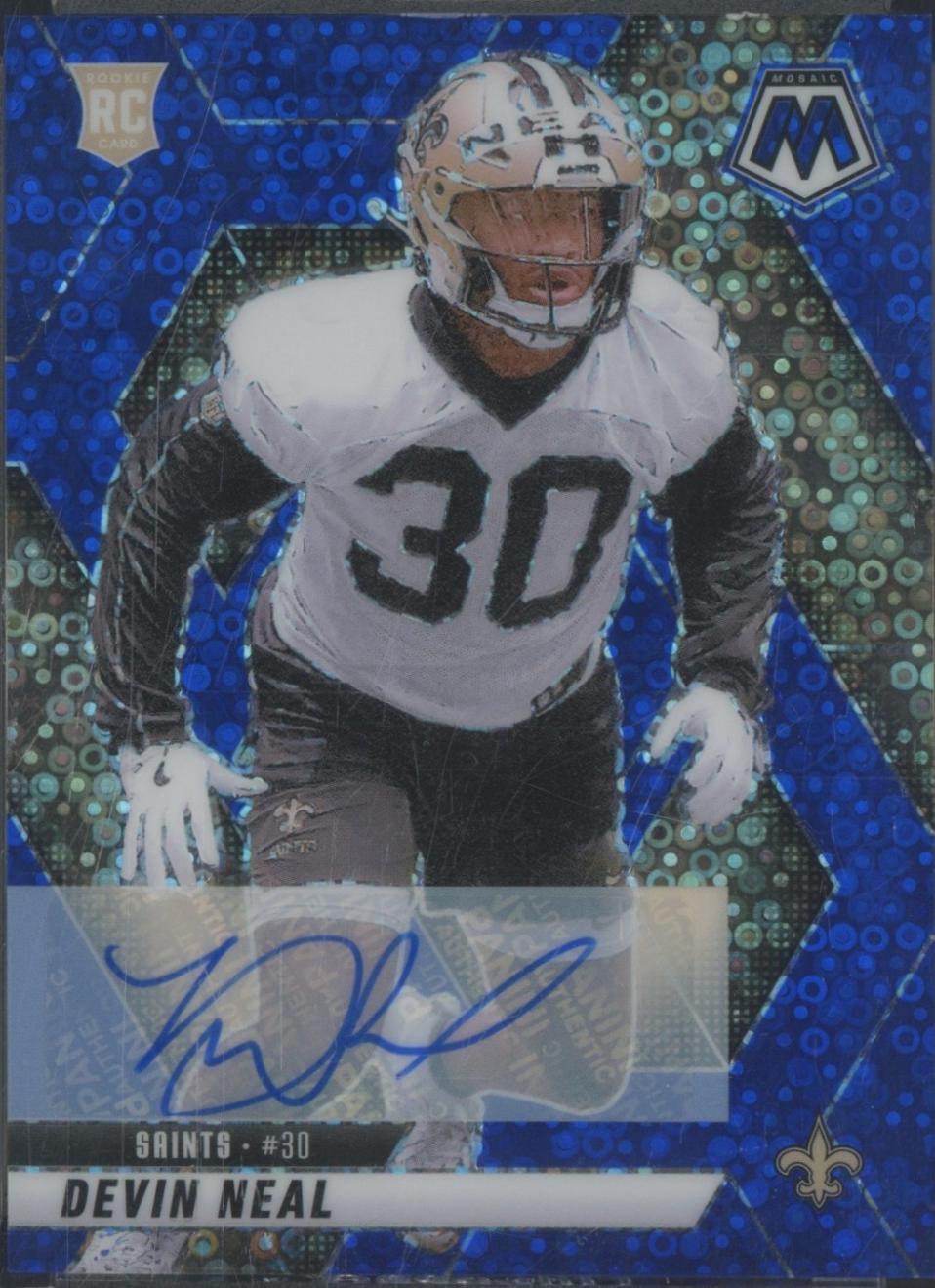 Devin Neal #330 2025 Panini Mosaic Rookie Autographs Football