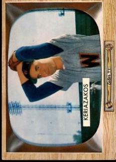 Gus Keriazakos #14 Baseball Cards 1955 Bowman