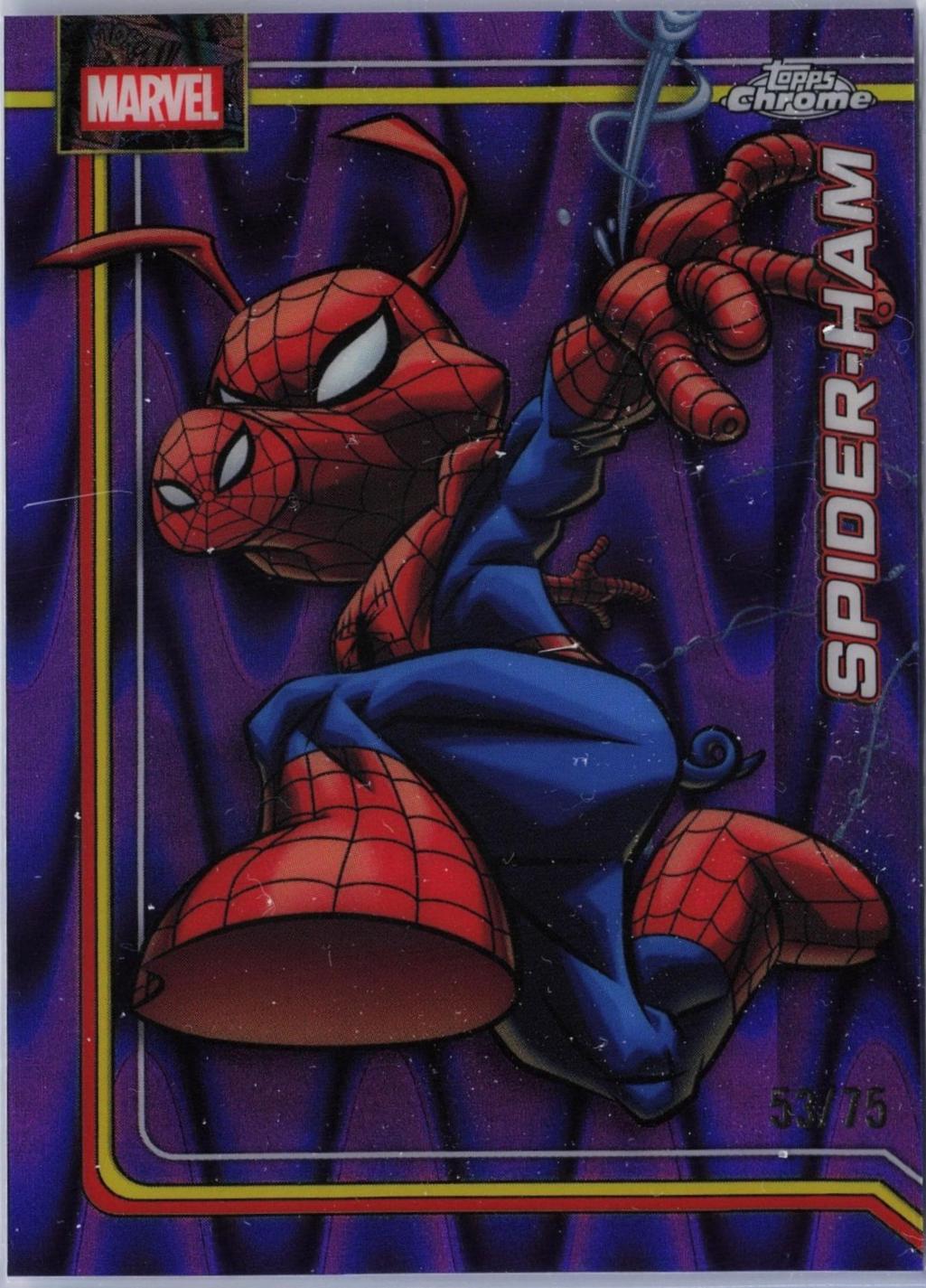 Spider-Ham Purple RayWave Refractor
