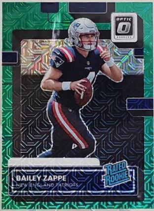 Bailey Zappe #P-329 2022 Panini Donruss Football