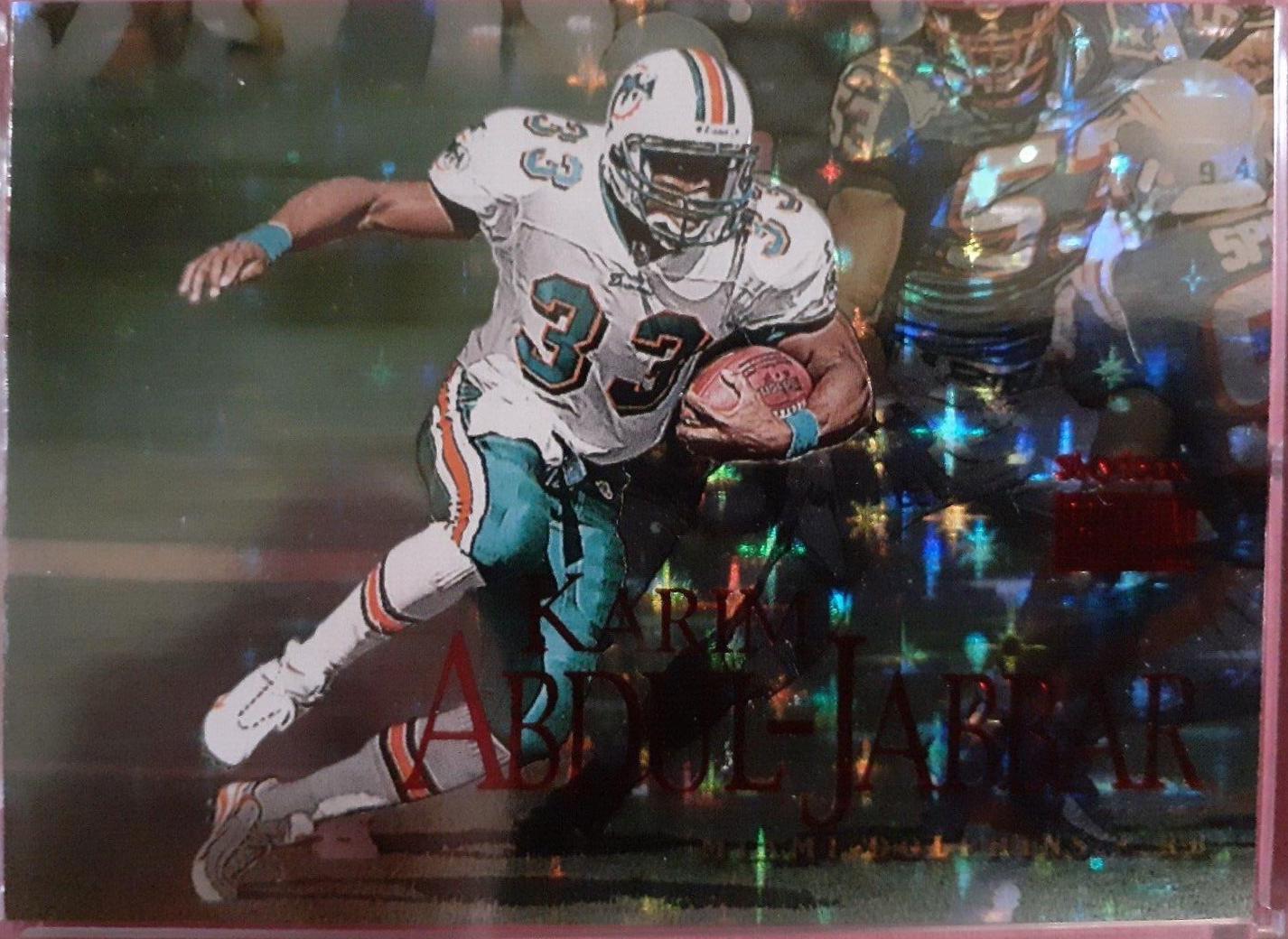 Karim Abdul Jabbar #15 Football Cards 1999 Skybox Premium