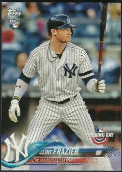 Clint Frazier #117 Baseball Cards 2018 Topps Opening Day