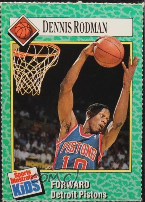 Dennis Rodman #192 1990 Sports Illustrated For Kids Basketball