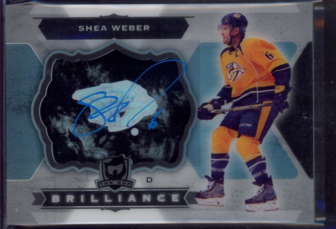 Shea Weber #B-SW Hockey Cards 2014 Upper Deck the Cup Brilliance Autographs