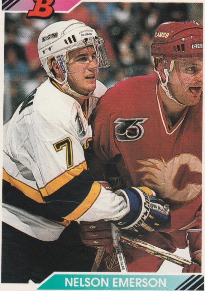Nelson Emerson #40 Hockey Cards 1992 Bowman