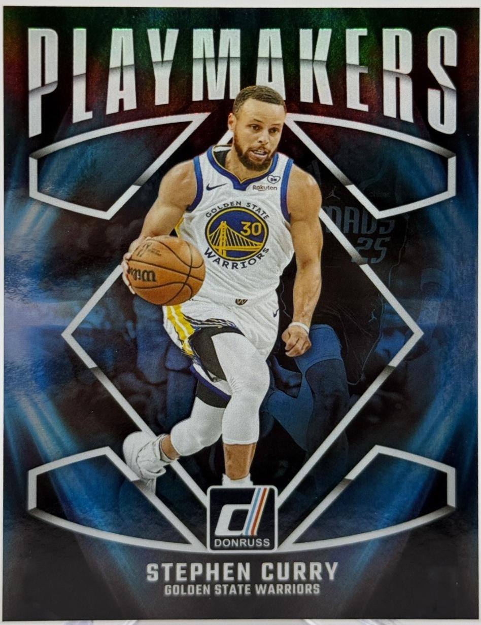 Stephen Curry #18 Basketball Cards 2024 Panini Donruss PlayMakers