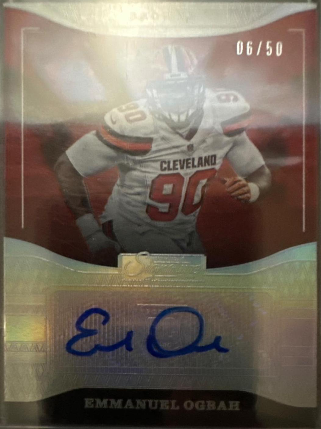 Emmanuel Ogbah #220 Football Cards 2016 Panini Donruss Signature Series