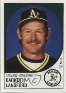 Carney Lansford #169 Baseball Cards 1988 Panini Stickers